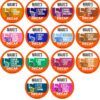 Maud's Decaf Super Flavored Coffee Pods Variety Pack, 80 ct | 14 Assorted Coffee Flavors | 100% Arabica Roasted Coffee | Solar Energy Produced Recyclable Pods Compatible with Keurig K Cups Maker