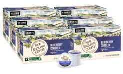 New England Coffee Blueberry Cobbler, Medium Roast Single Serve K-Cup Pods, 12 ct. Box (Pack of 6)