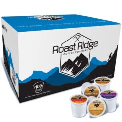 Roast Ridge Single Serve Coffee Pods for Keurig K-Cup Brewers, Variety Pack, Medium Roast, 100 Count (20 each: Cinnamon Swirl, Coconut Caramel, Chocolate Mocha, Southern Pecan, Chocolate Hazelnut)