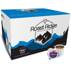 Roast Ridge Single Serve Coffee Pods for Keurig K-Cup Brewers, Variety Pack, Medium Roast, 100 Count (50 Chocolate Mocha, 50 Chocolate Hazelnut)