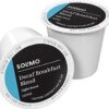 Solimo Decaf Light Roast Coffee Pods, Breakfast Blend, Compatible with Keurig 2.0 K-Cup Brewers, 100 Count