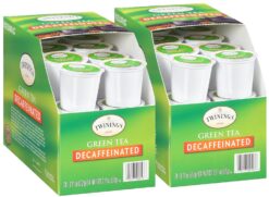 Twinings Decaf Green Tea K-Cup Pods for Keurig, Decaffeinated Pure Green Tea, Smooth Flavour, Enticing Aroma, 24 Count (Pack of 2)
