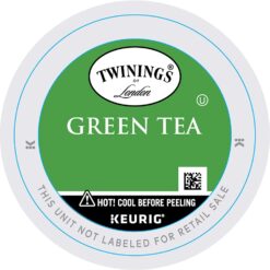 Twinings Green Tea K-Cup Pods for Keurig, Caffeinated Pure Green Tea, Smooth Flavour, Enticing Aroma, 12 Count (Pack of 6)