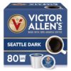 Victor Allen's Coffee Seattle Dark, Dark Roast, 80 Count, Single Serve Coffee Pods for Keurig K-Cup Brewers