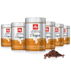 illy Whole Bean Coffee - Perfectly Roasted Whole Coffee Beans – Etiopia Bold Roast – Gentle Notes of Jasmine – Floral Notes - 100% Arabica Coffee - No Preservatives – 8.8 Ounce, 6 Pack