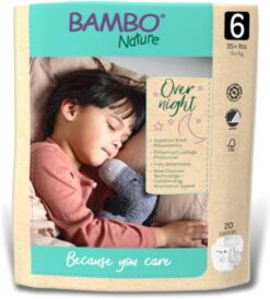 Bambo Nature Overnight Baby Diapers (Sizes 3 TO 6), Size 6, 40 Count - 1