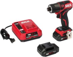 SKIL PWR CORE 12 Brushless 12V 1/4 Inch Hex Cordless Impact Driver Includes Two 2.0Ah Lithium Batteries and PWR JUMP Charger - ID574402 - 1