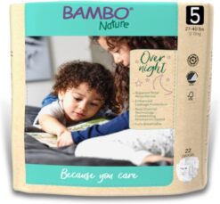 Bambo Nature Overnight Baby Diapers (Sizes 3 TO 6), Size 5, 88 Count - 1