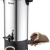 VEVOR Commercial Coffee Urn, 50 Cups/7.5qt Stainless Steel Large Coffee Dispenser, 1000W 110V Electric Coffee Maker Urn For Quick Brewing, Hot Water Urn with Detachable Power Cord for Easy Cleaning - 1