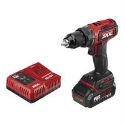 SKIL PWR CORE 20 Brushless 20V 1/2 Inch Drill Driver Includes 2.0Ah Lithium Battery and PWR JUMP Charger - DL529302 - 1