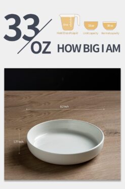 famiware Milkyway 33 oz Bowl Set, Pasta Bowls Set of 4, Salad Bowls Perfect for Your Friend for Housewarming, Thanksgiving, Christmas, Multi-color - 5