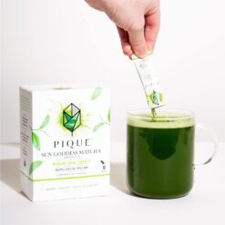 Pique Organic Sun Goddess Matcha - Ceremonial Grade Matcha Green Tea Powder, Supports Radiant Skin, Calm Energy - 28 Single Serve Sticks (Pack of 1) - 6