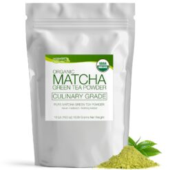 MATCHA DNA USDA Organic Matcha Green Tea Powder Culinary Grade Powdered Matcha - High in antioxidants (160 Ounce Bag) - 1