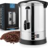 Zulay 50 Cup Fast Brew Stainless Steel Coffee Urn - BPA-Free Commercial Coffee Maker for Catering - Easy Two Way Hot Beverage Dispenser - 1