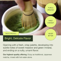 Encha Ceremonial Grade Matcha Powder - First Harvest Organic Japanese Matcha Green Tea Powder, From Uji, Japan (60g/2.12oz) - 4