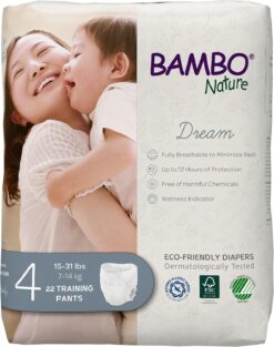 Bambo Nature Premium Training Pants (SIZES 4 TO 6 AVAILABLE), Size 4, 66 Count - 1