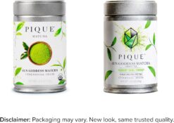 Pique Organic Sun Goddess Matcha Tin - Ceremonial Grade Matcha Green Tea Powder, Supports Radiant Skin, Calm Energy (2.5 ounce) - 2