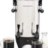HomeCraft 45-Cup Coffee Urn and Hot Beverage Dispenser with Double Dripless Faucet, Quick-Brewing, Stainless Steel - 1