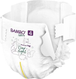 Bambo Nature Overnight Baby Diapers (Sizes 3 TO 6), Size 4, 48 Count - 4