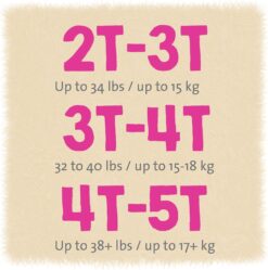 Cuties Girls 3T/4T Refastenable Potty Training Pants, Hypoallergenic with Skin Smart, 92 Count - 2