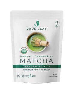 Jade Leaf Matcha Organic Green Tea Powder,Ceremonial Grade, Farm Direct First Harvest - Authentically Japanese (1 Pound Pouch) - 1