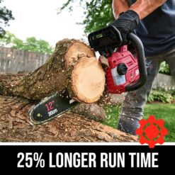 SKIL PWR CORE 20 Brushless 20V 12'' Handheld Lightweight Chainsaw Kit with Tool-free Chain Tension & Auto Lubrication, Includes 4.0Ah Battery and Charger-CS4562B-10 - 2