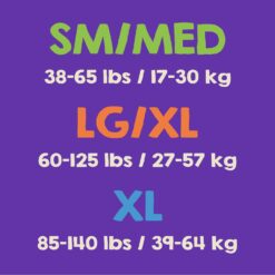 SleepOvers by Cuties, Bedwetting Underwear for Girls and Boys, X-Large 85-140 lbs, 88 Count - 2