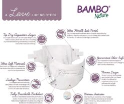Bambo Nature Premium Baby Diapers (SIZES 0 TO 6 AVAILABLE), Size 3, 174 Count - 6