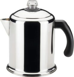 Farberware 50124 Classic Yosemite Stainless Steel Coffee Percolator - 8 Cup, Silver - 1