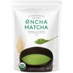 Encha Ceremonial Grade Organic Matcha Powder - First Harvest Organic Japanese Matcha Green Tea Powder, From Uji, Japan (Organic Ceremonial, 1 Pound (Pack of 1)) - 1