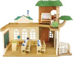 Calico Critters Country Tree School Playset - Collectible Dollhouse Toy - Cultivate Curiosity & Playful Learning, Multi - 1