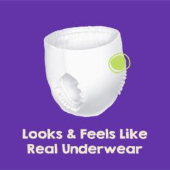 SleepOvers by Cuties, Bedwetting Underwear for Girls and Boys, X-Large 85-140 lbs, 88 Count - 6