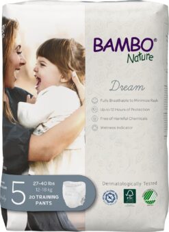 Bambo Nature Premium Training Pants (SIZES 4 TO 6 AVAILABLE), Size 5, 100 Count - 1