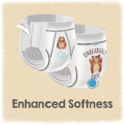 Cutie Boys 4T/5T Refastenable Potty Training Pants, Hypoallergenic with Skin Smart, 76 Count White - 7