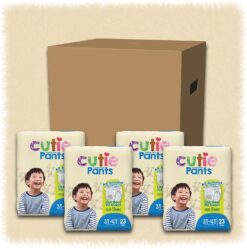 Cuties Boys 3T/4T Refastenable Potty Training Pants, Hypoallergenic with Skin Smart, 92 Count White - 3