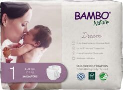 Bambo Nature Premium Baby Diapers, Size 1, 36 Count (Pack of 6), Total 216 Count - 1
