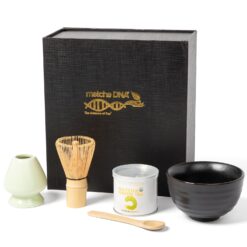 MATCHA DNA Matcha Tea Present Set - Matcha Tea Ceremony Set (Black Matcha Present Set) - 1