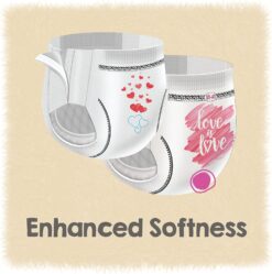 Cuties Girls 3T/4T Refastenable Potty Training Pants, Hypoallergenic with Skin Smart, 92 Count - 7
