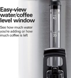 Hamilton Beach 45 Cup Fast Brew Coffee Urn and Hot Beverage Dispenser, 40521 - 6