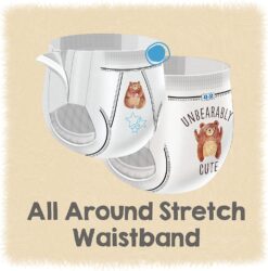 Cutie Boys 4T/5T Refastenable Potty Training Pants, Hypoallergenic with Skin Smart, 76 Count White - 5