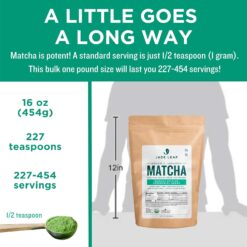 Jade Leaf Matcha Organic Green Tea Powder, Ceremonial Grade, Barista Edition For Cafe Quality Tea & Lattes - Authentically Japanese (1 Pound Pouch) - 4