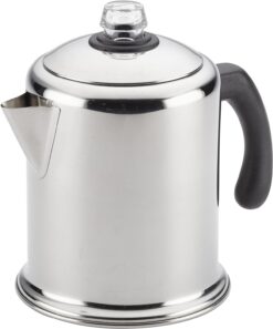 Farberware 47053 Classic Stainless Steel Yosemite 12-Cup Coffee Percolator, 12 Cup Coffee Maker, Silver - 1