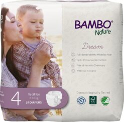 Bambo Nature Premium Baby Diapers (SIZES 0 TO 6 AVAILABLE), Size 4, 162 Count - 1