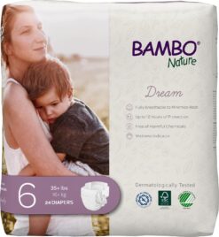 Bambo Nature Premium Eco-friendly Baby Diapers, Size 6 (35+ Lbs), 144 Count (6 Packs Of 24) - 1