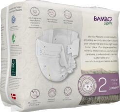 Bambo Nature Premium Baby Diapers (SIZES 0 TO 6 AVAILABLE), Size 2, 192 Count - 2