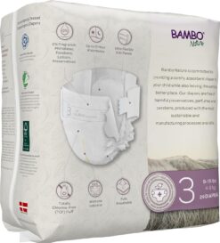 Bambo Nature Premium Baby Diapers (SIZES 0 TO 6 AVAILABLE), Size 3, 87 Count - 3