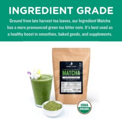 Jade Leaf Matcha Organic Green Tea Powder, Ingredient Grade, Farm Direct Late Harvest - Authentically Japanese (1 Pound Pouch) - 3