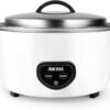 Aroma Housewares Commercial 60-Cup (Cooked) / 14Qt. Rice & Grain Cooker (ARC-1430E), White