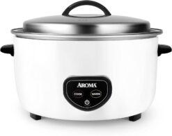 Aroma Housewares Commercial 60-Cup (Cooked) / 14Qt. Rice & Grain Cooker (ARC-1430E), White