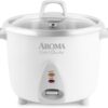 Aroma Housewares Select Stainless Rice Cooker & Warmer with Uncoated Inner Pot, 14-Cup(cooked) / 3Qt, ARC-757SG
